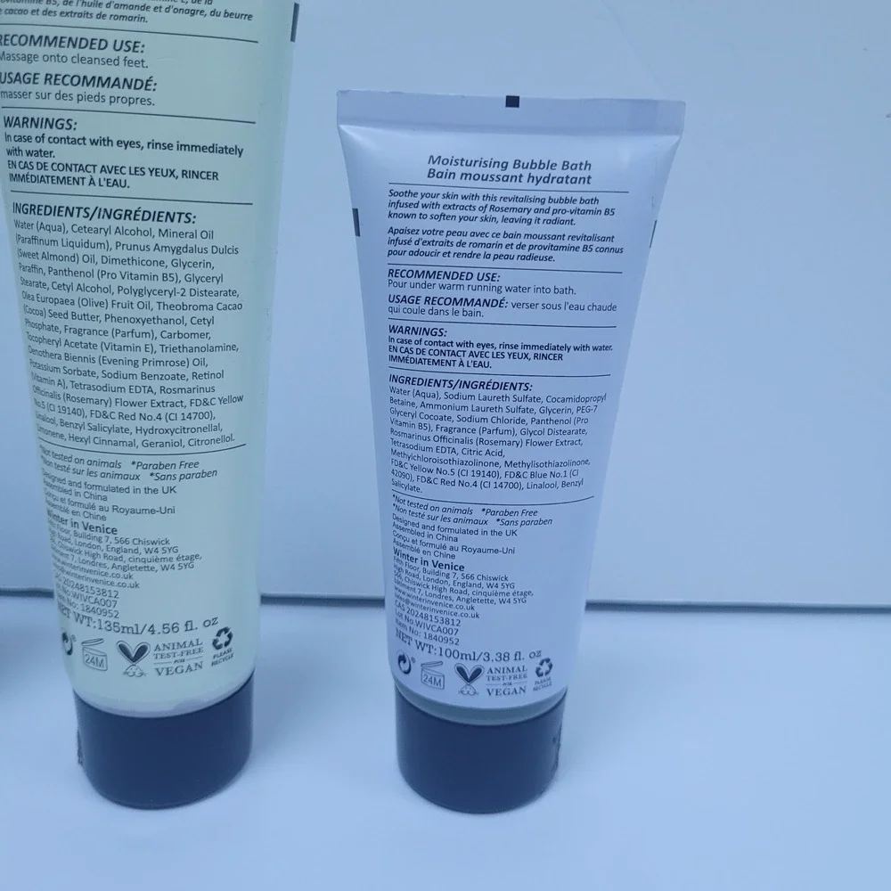 New‎ Winter in Venice Set Shower Gel Foot Lotion Bubble Bath
